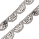 40mm Sequin Lace Trim - Silver